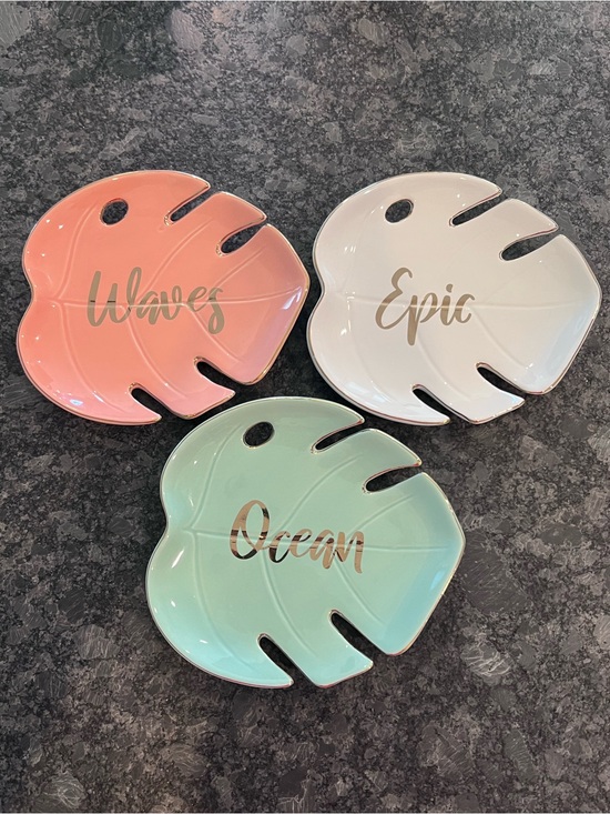 Disney Other - Disney Pop Sugar Moana Leaf Trinket tray set